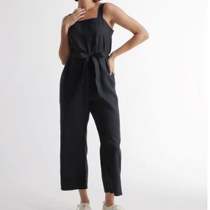 Quince Black Sleeveless Jumpsuit